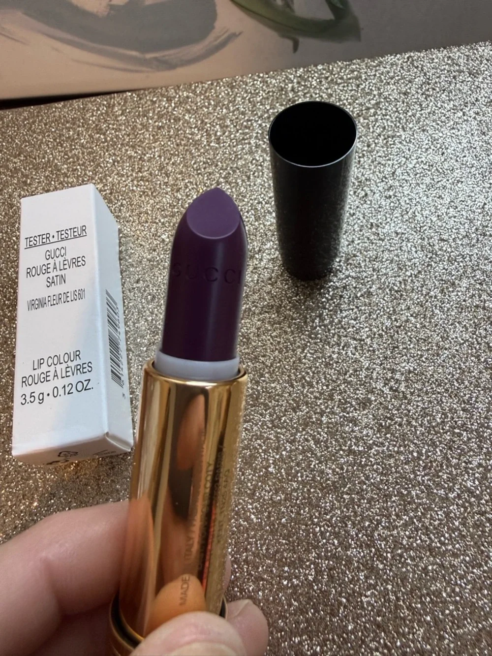 *NIB 3.5g 601 VIRGINIA FLEUR DE LIS Tester* Yves Saint Laurent Satin